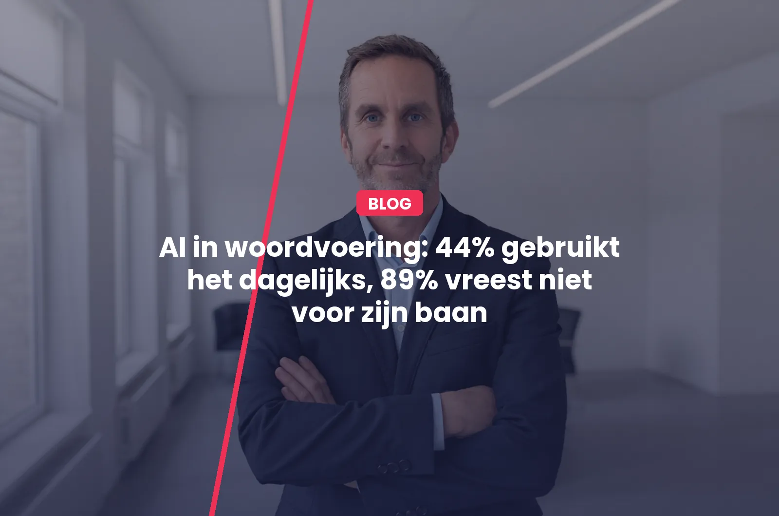 AI in woordvoering: 44% gebruikt het dagelijks, 89% vreest niet voor zijn baan